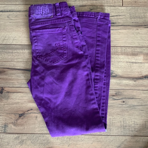 COPY - Purple Children’s Place jeans size 8 - Picture 1 of 8